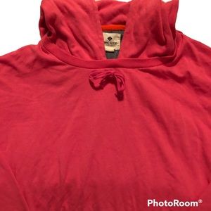 Pink Sperry Draw-string at waist Hooded Sweatshirt
